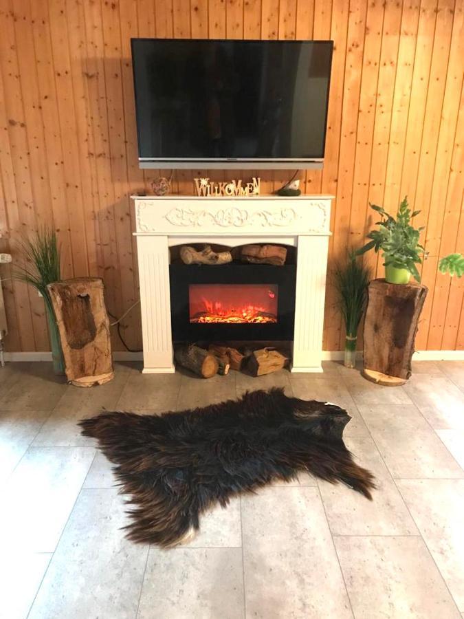Kranich-Holzferienhaus 'Kleine Auszeit' Rehden Exteriör bild