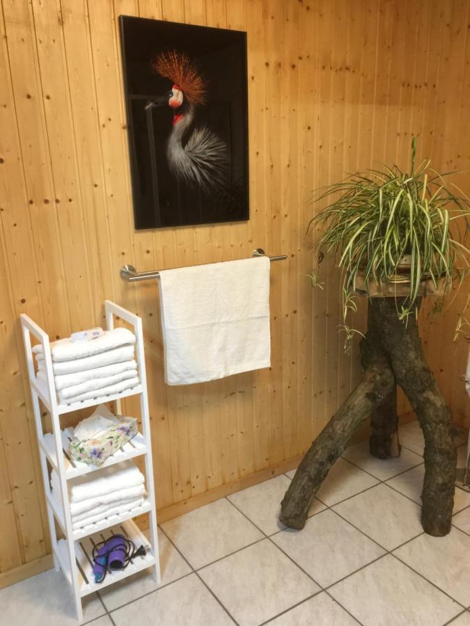 Kranich-Holzferienhaus 'Kleine Auszeit' Rehden Exteriör bild