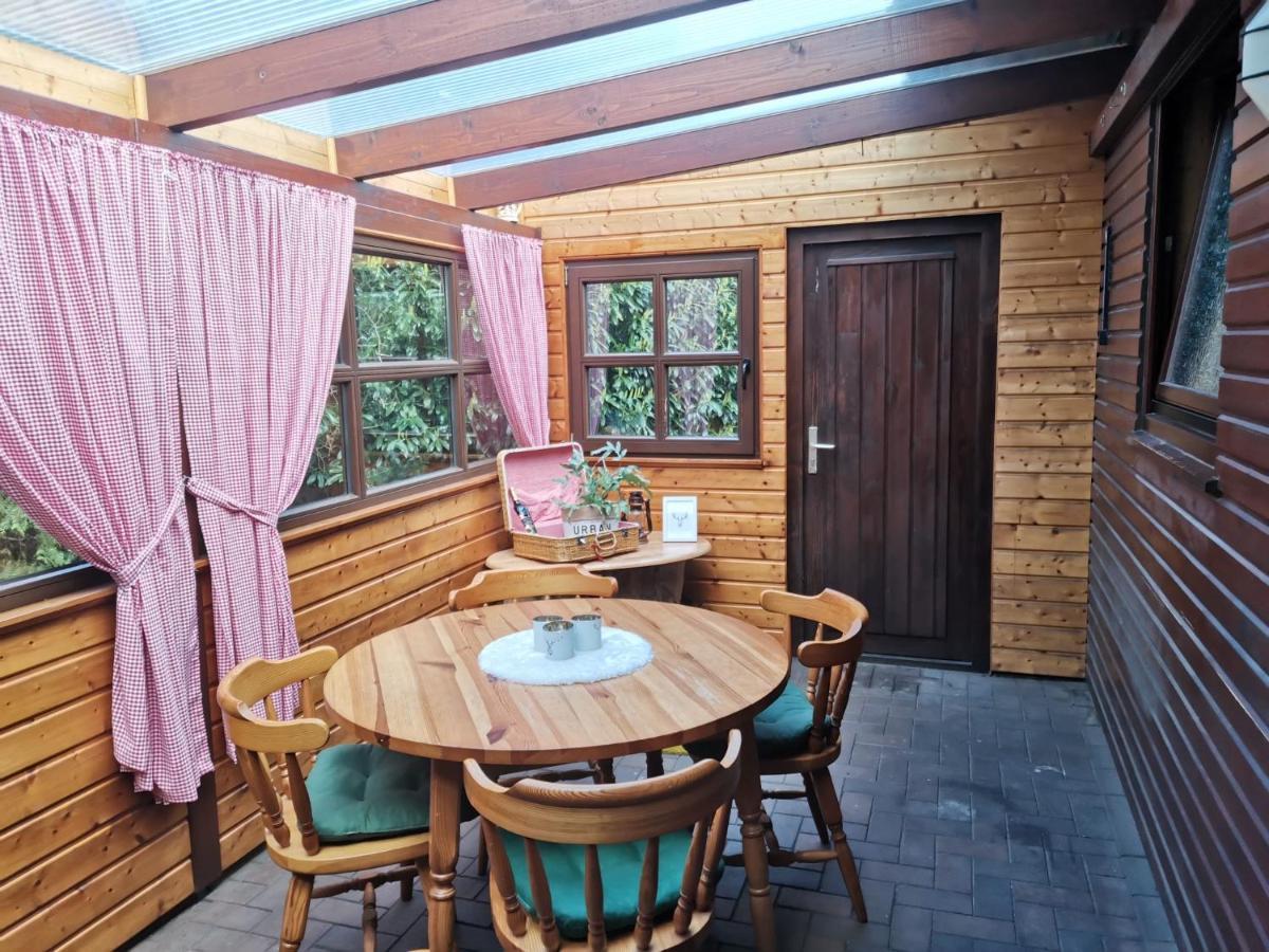Kranich-Holzferienhaus 'Kleine Auszeit' Rehden Exteriör bild